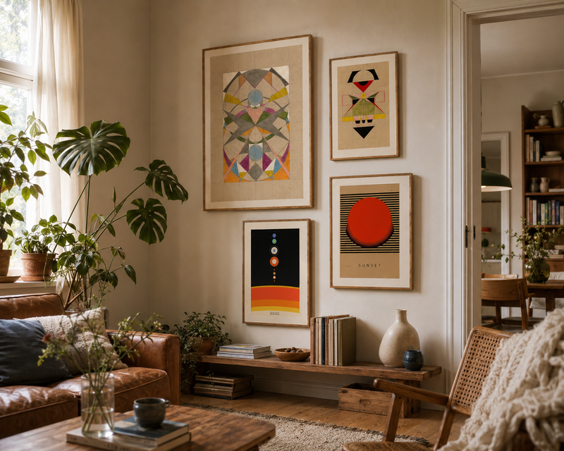 Graphic posters from Lisa Ketty's earlier digital work