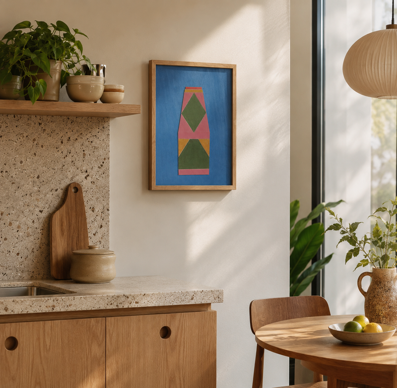 Graphic Coffee Poster kitchen wall art by Lisa Ketty