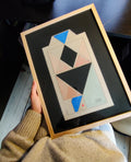 Diamond cardboard artwork by Lisa Ketty