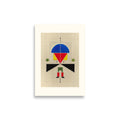 Man With Mustache Poster – art print by Lisa Ketty