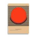 Sunset Abstract Art Poster by Lisa Ketty