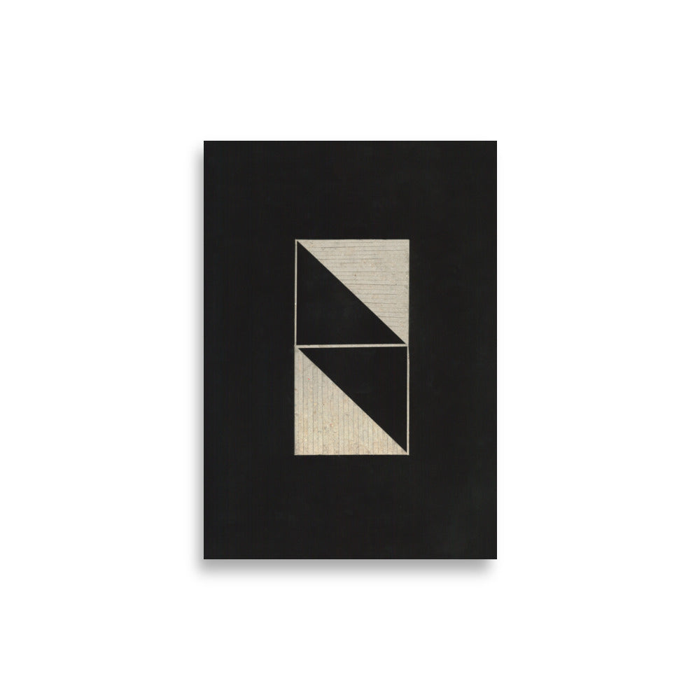Black Linoleum Poster – art print by Lisa Ketty
