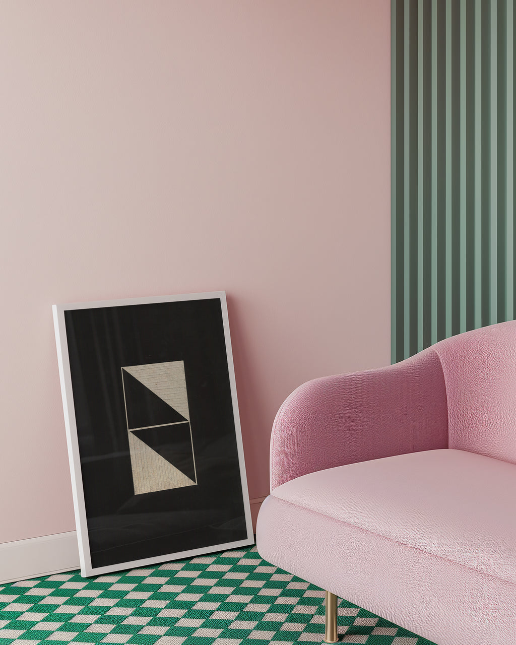 Black Linoleum Poster