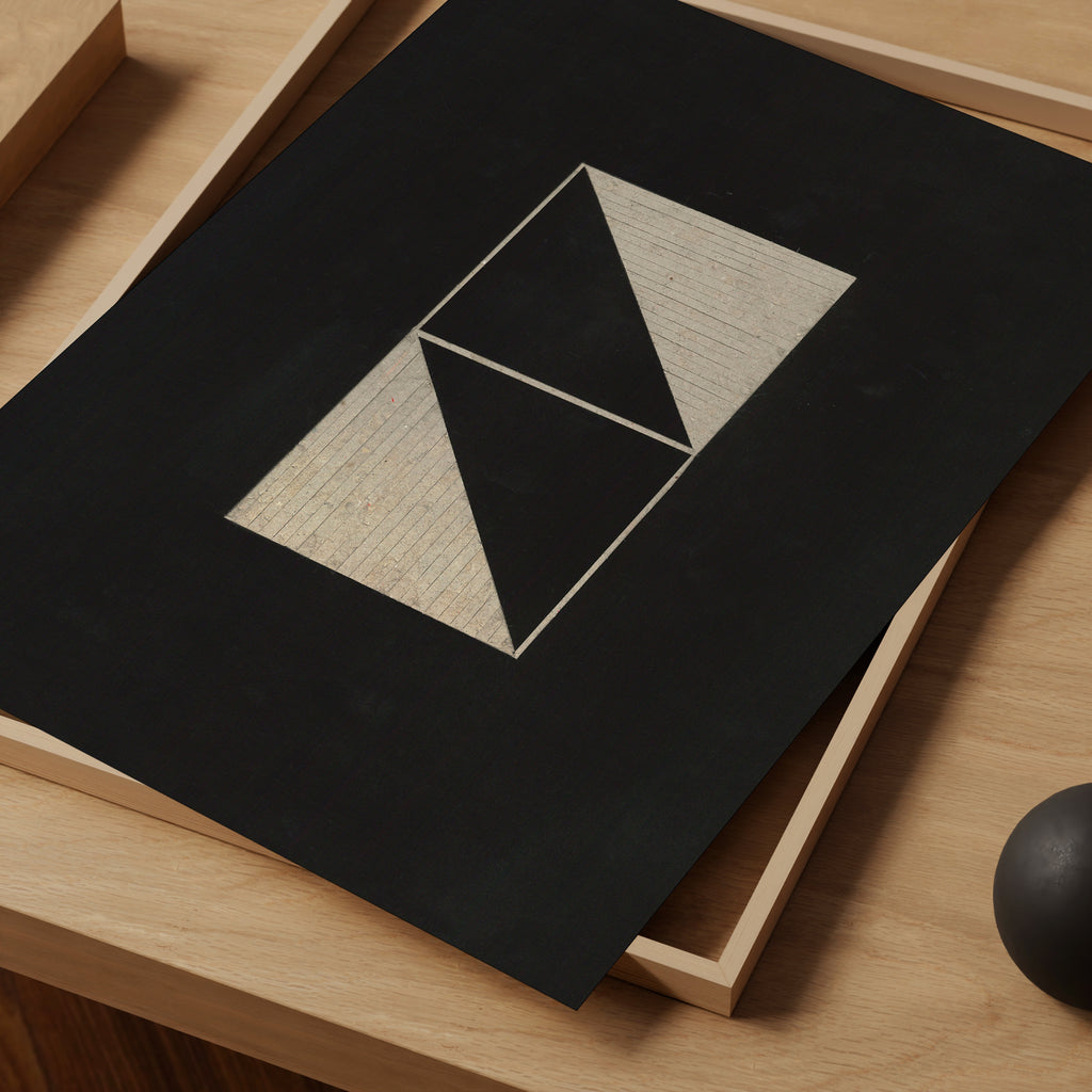 Black Linoleum Poster