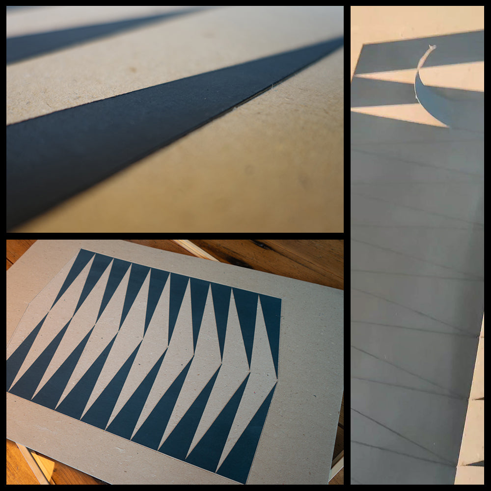 Fishbone cardboard original artwork - HiPosterShop