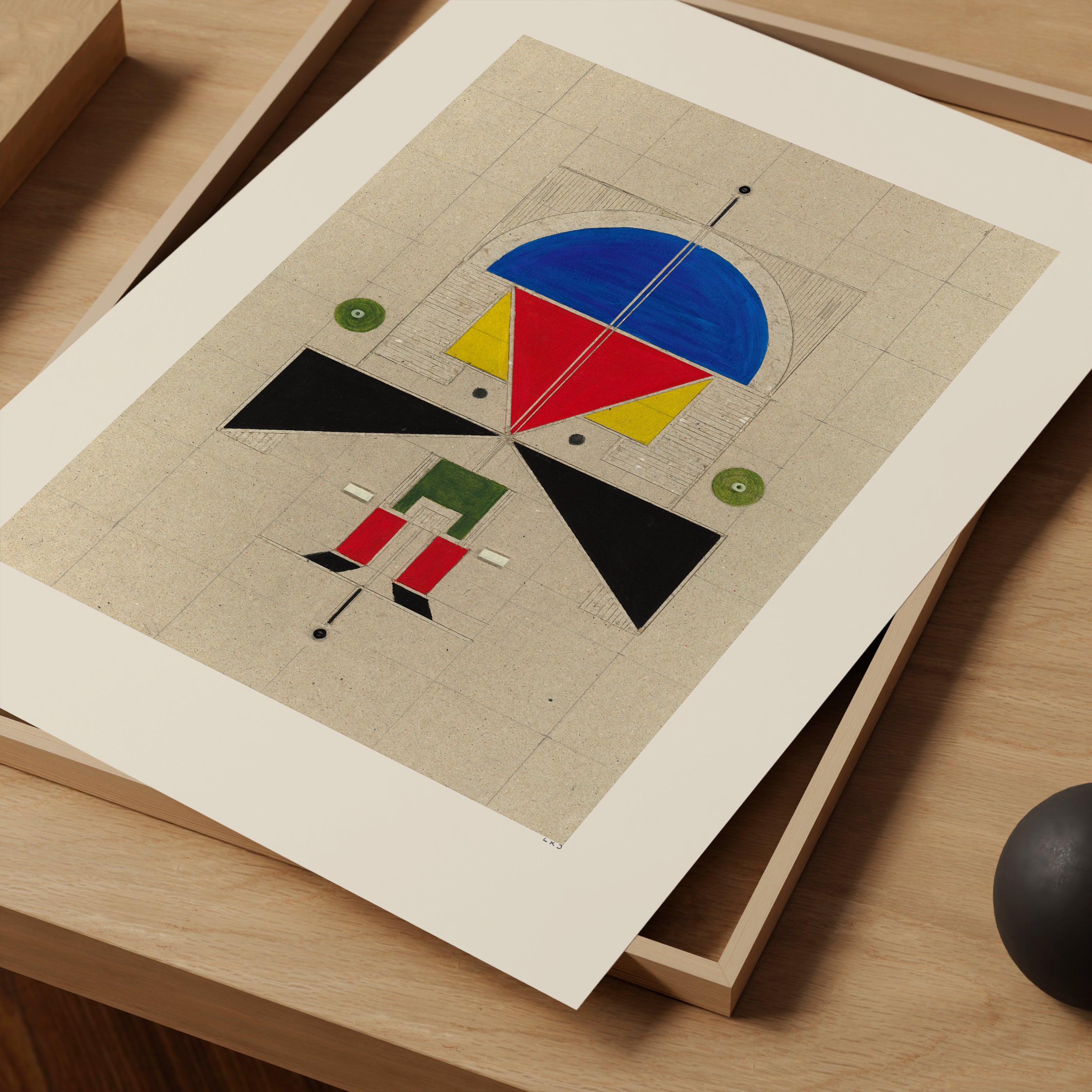 Man With Mustache Poster