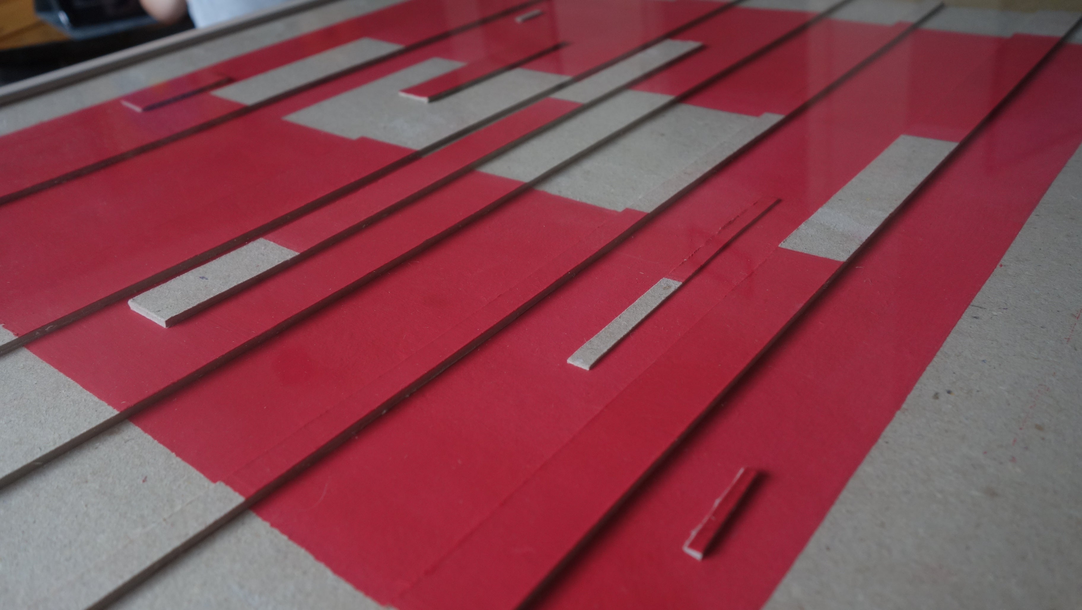 Red cardboard box artwork