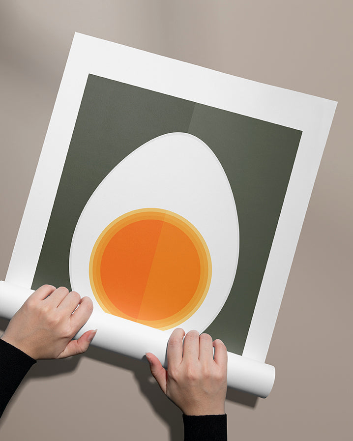 Half Egg Poster by Lisa Ketty, wrapped