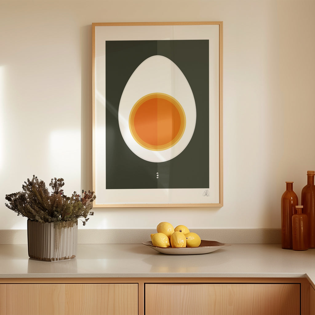 Half Egg Poster by Lisa Ketty, interior mockup