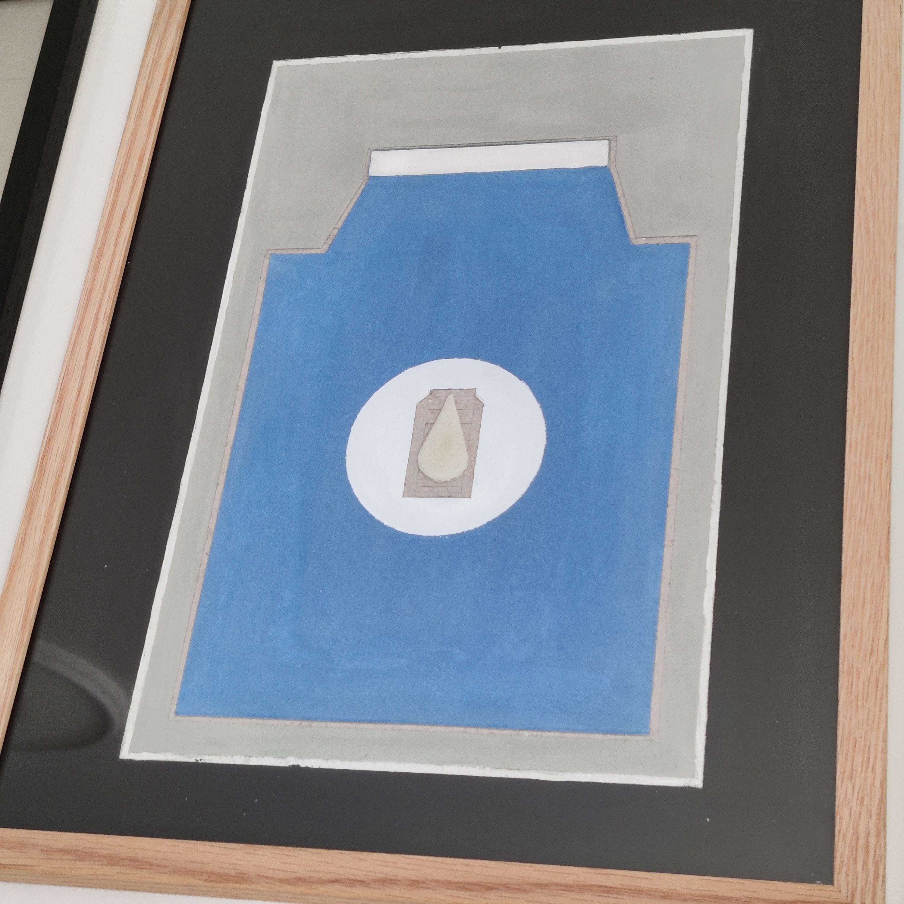 Milk bottle with the drop of light