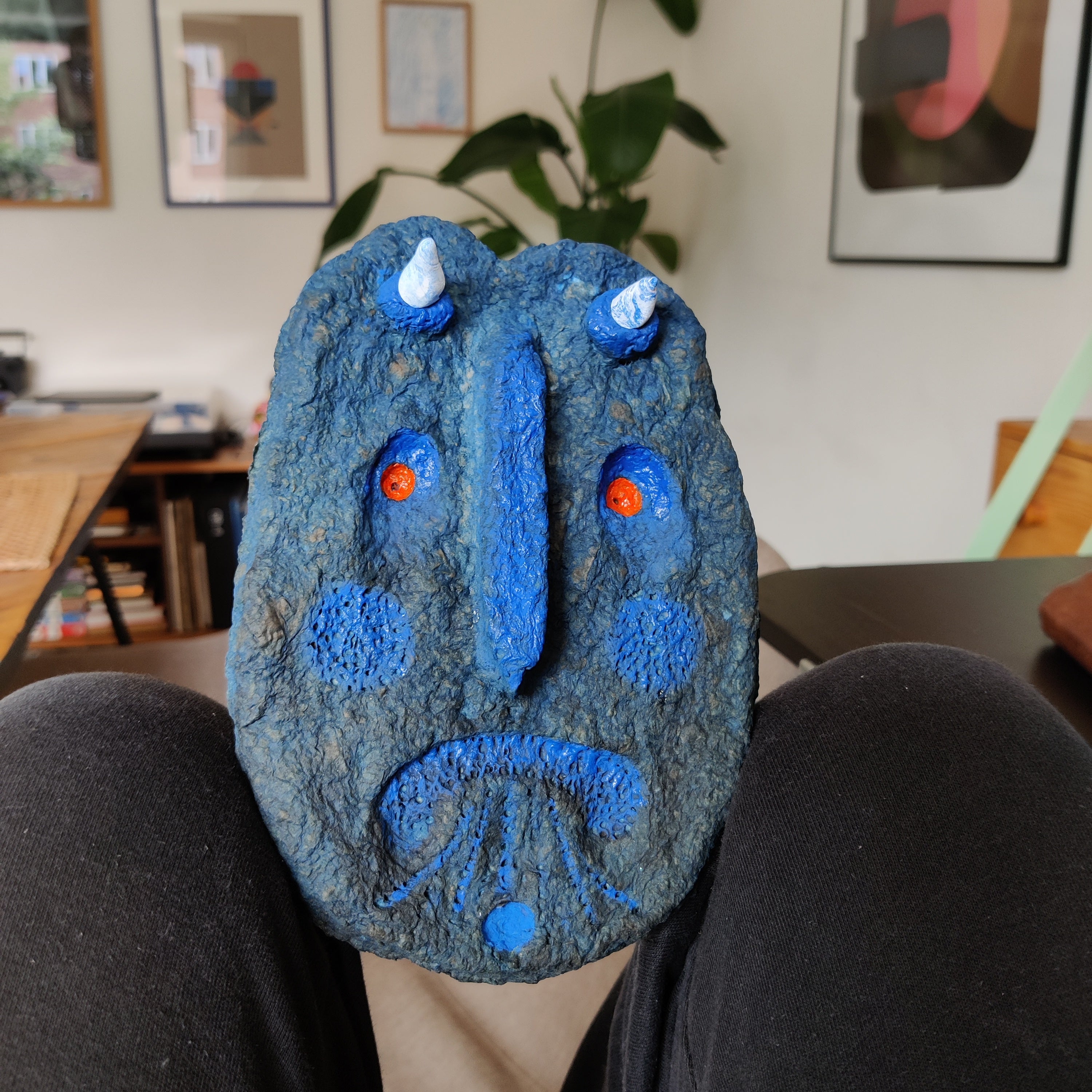 A Blue Devil (made to scare evil away)