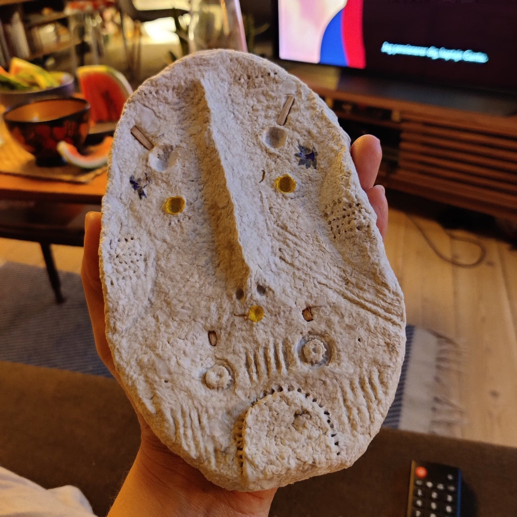 The Pink Lady paper pulp mask