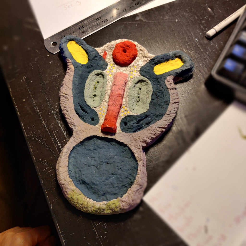 Colorful Paper Pulp Creature