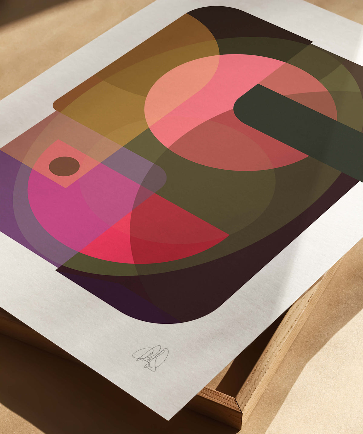Close-up of the Oval Poster by Lisa Ketty