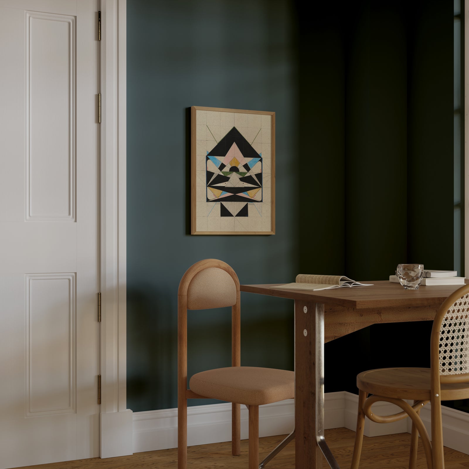 Lisa Ketty artwork styled in a home interior