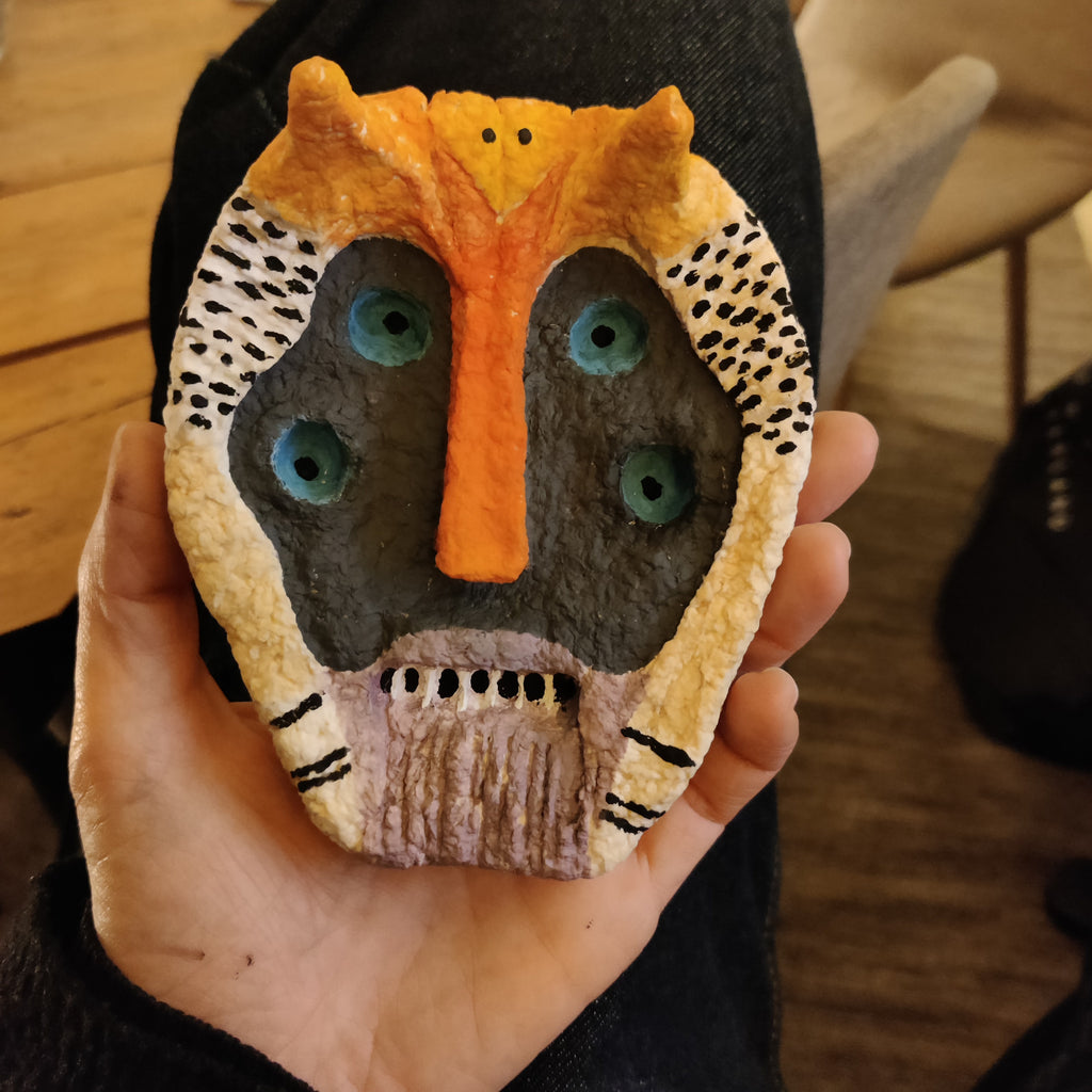 Pulp Mask Material Primal Pulp Mask | Handmade Light-Up Art by Lisa Ketty