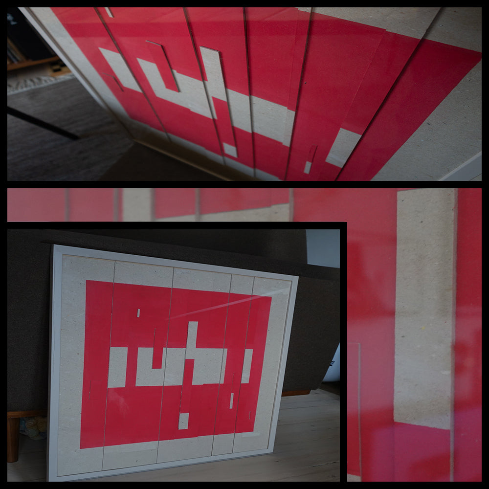 Red cardboard box artwork