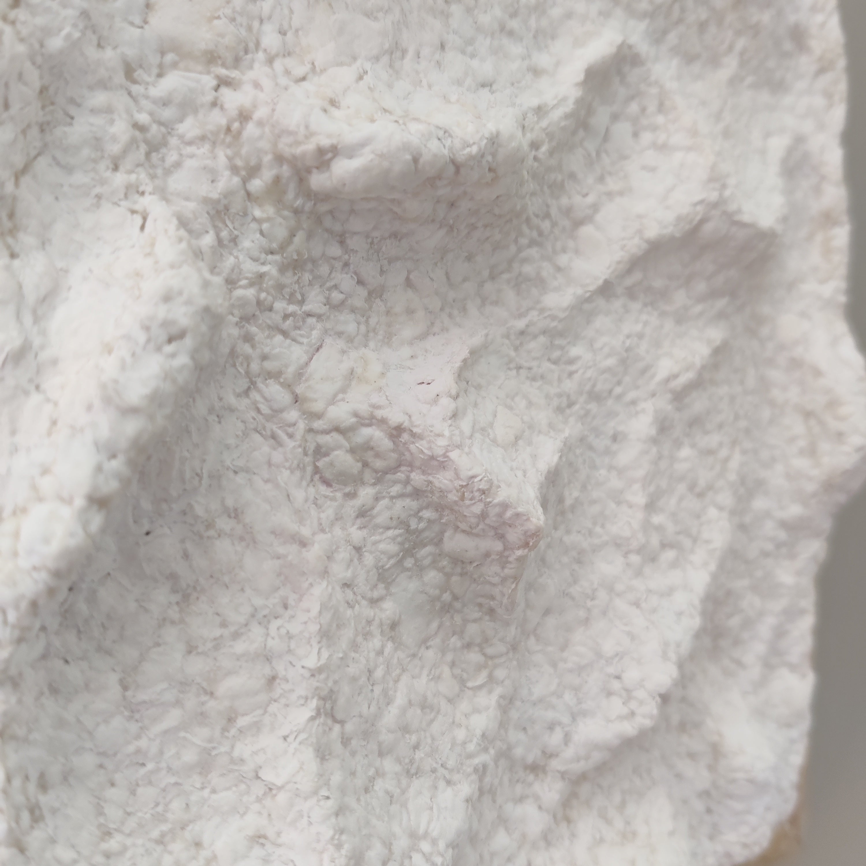 White Relief – Original Paper Pulp Wall Art a close up to see texture