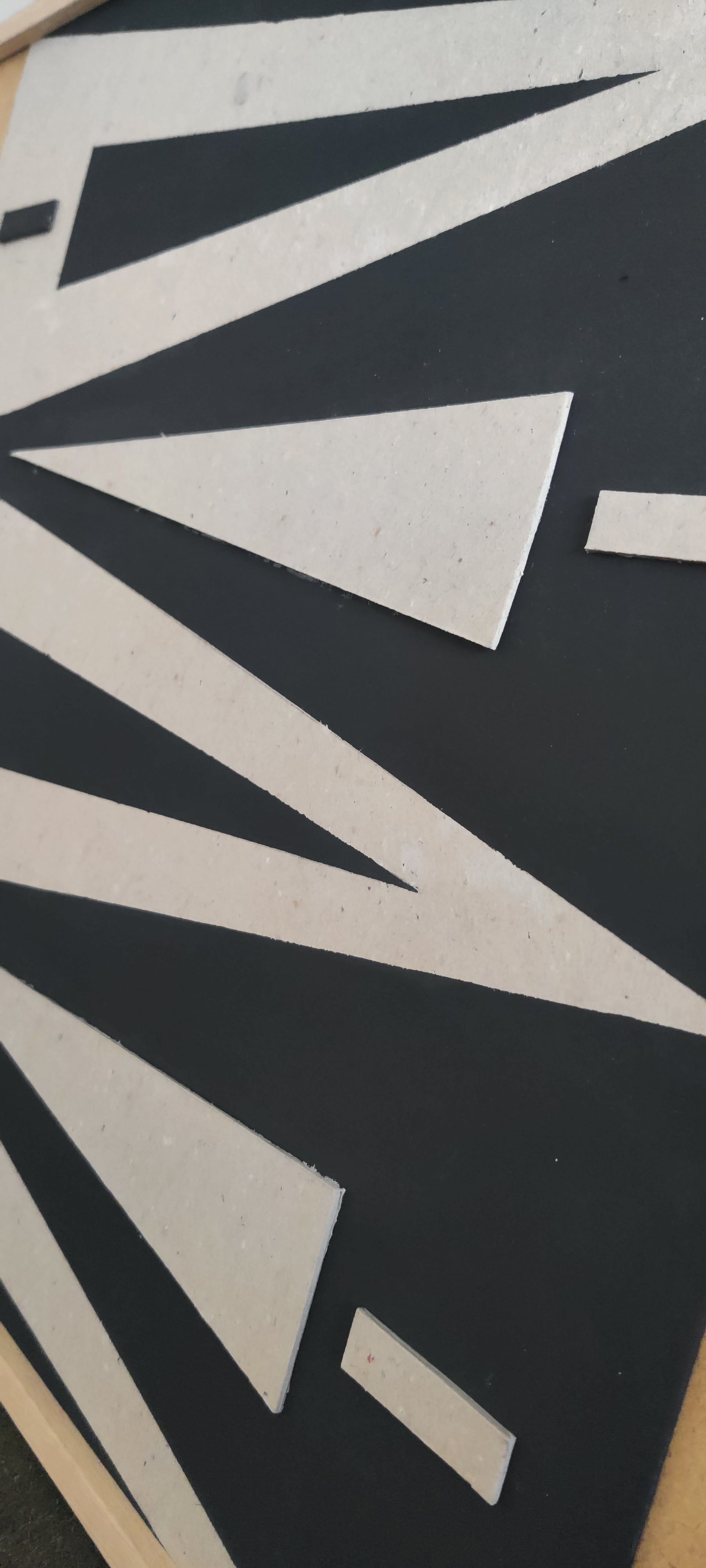 Zig zag artwork close up 003