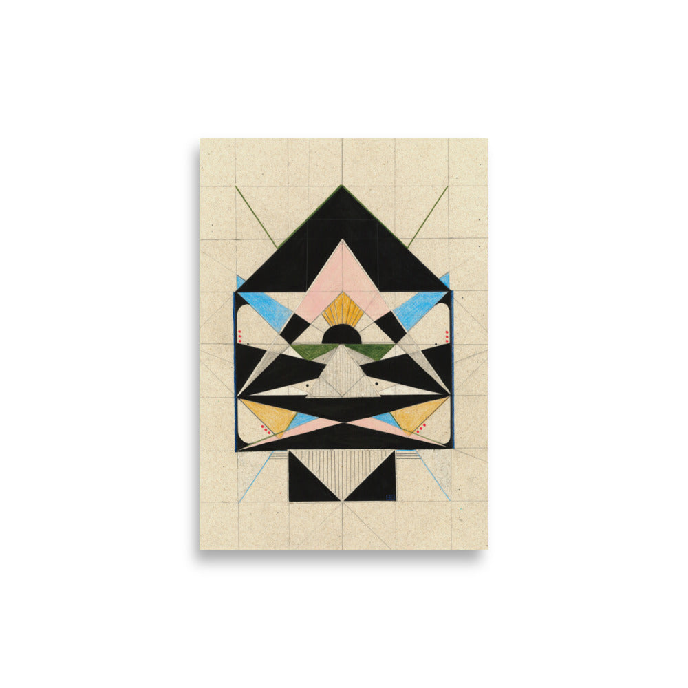 Cardboard Spaceship Arrow – art print by Lisa Ketty