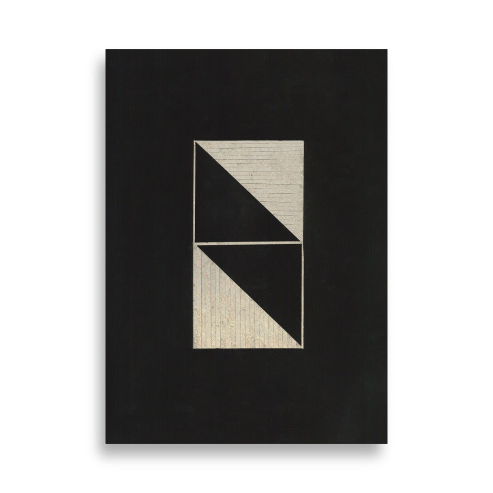 Black Linoleum Poster – art print by Lisa Ketty