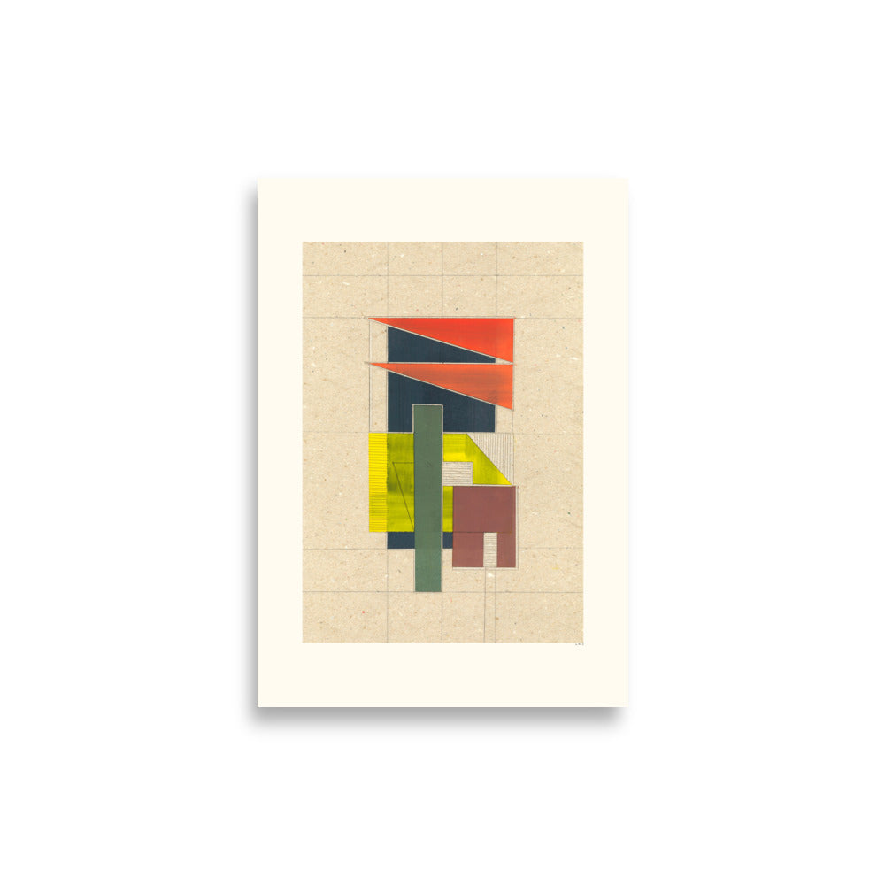 Architectural Building Poster – modern art print by Lisa Ketty