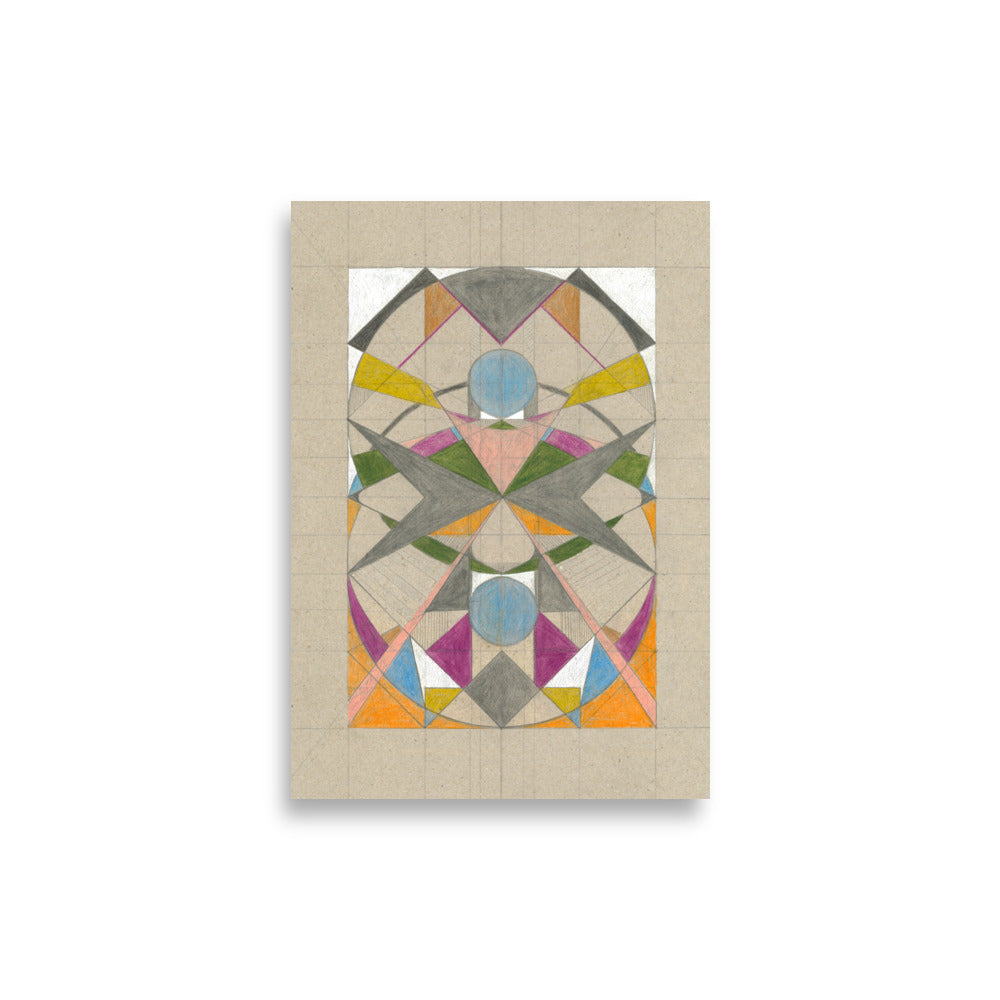 Eight Poster – geometric art print by Lisa Ketty