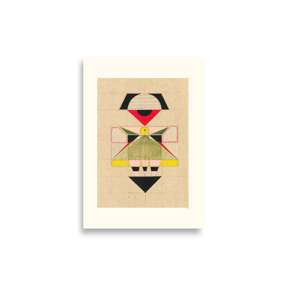 Modern Geisha Geometry – art print by Lisa Ketty