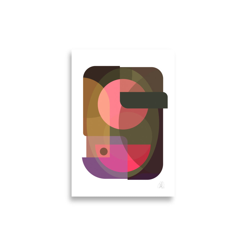 Oval Poster by Lisa Ketty, 21 × 30 cm print