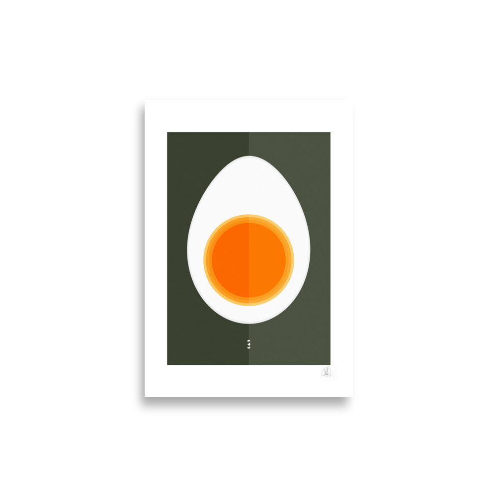 Half Egg Poster by Lisa Ketty, 21 × 30 cm print