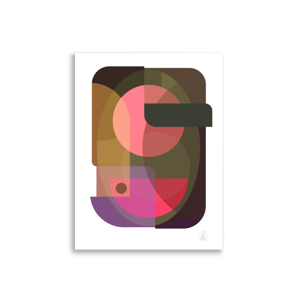 Oval Poster by Lisa Ketty, 30 × 40 cm print
