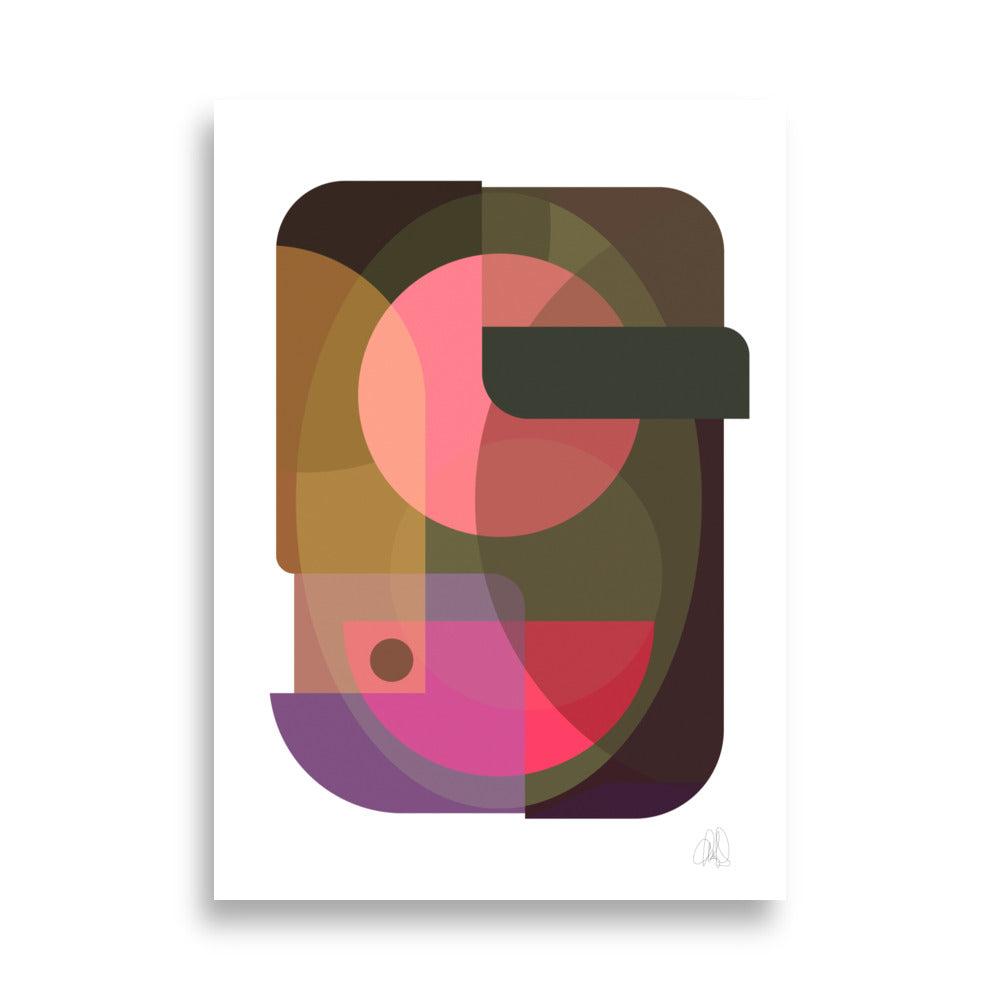 Oval Poster by Lisa Ketty, 50 × 70 cm print