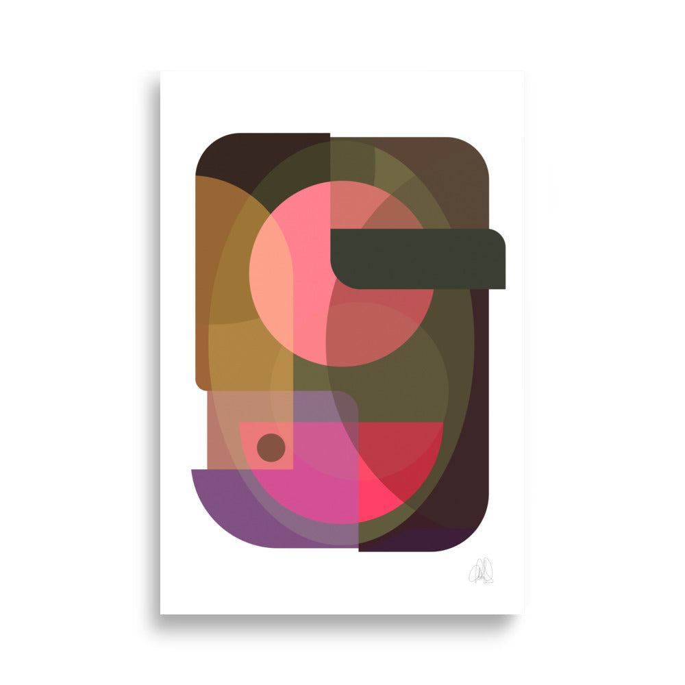 Oval Poster by Lisa Ketty, 61 × 91 cm print