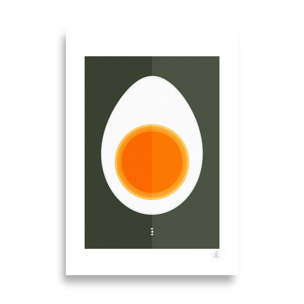Half Egg Poster by Lisa Ketty, 70 × 100 cm print