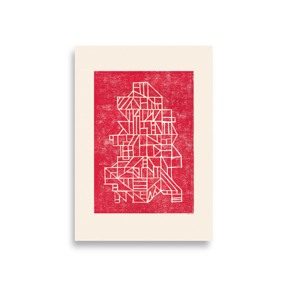 Sættekasse Poster by Lisa Ketty, A1 print (59.4 × 84.1 cm)