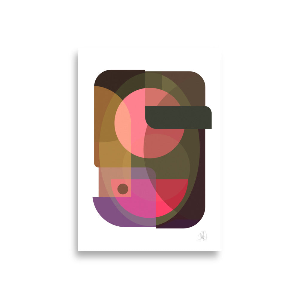 Oval Poster by Lisa Ketty, A1 print (59.4 × 84.1 cm)