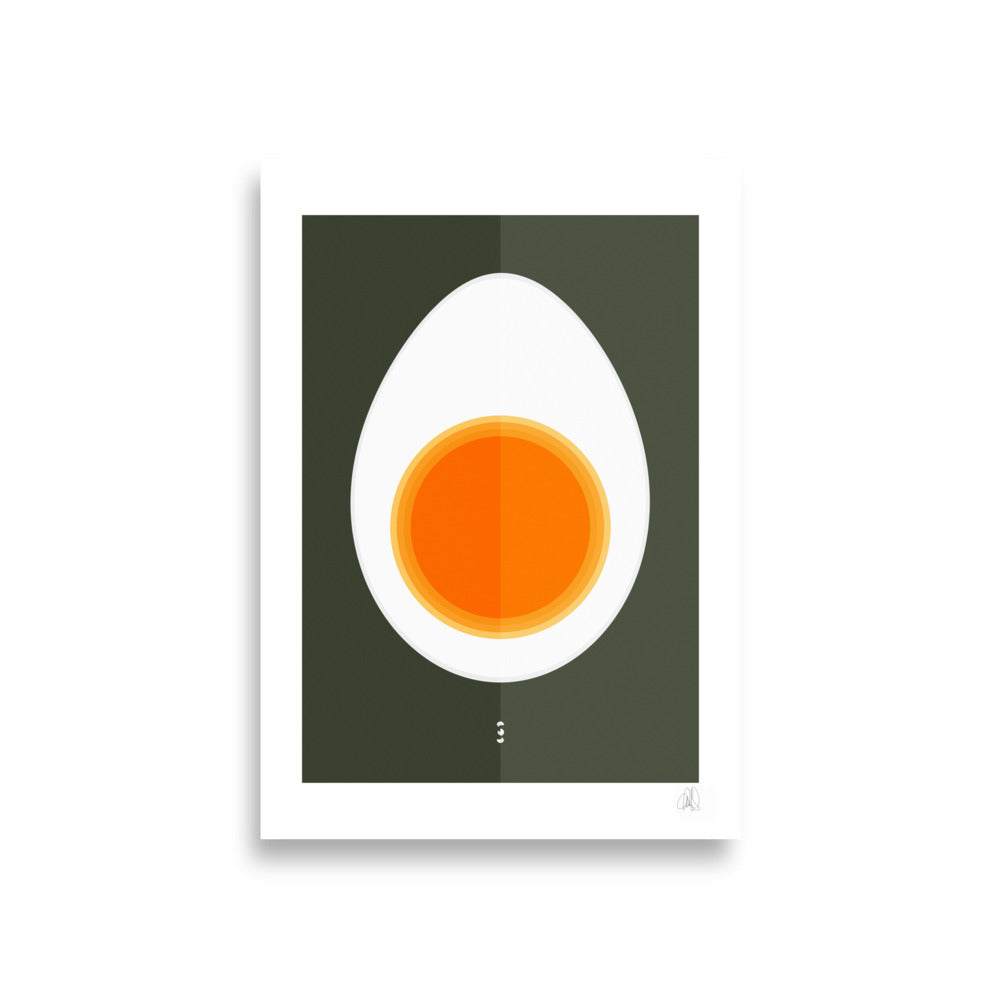 Half Egg Poster by Lisa Ketty, A1 print (59.4 × 84.1 cm)