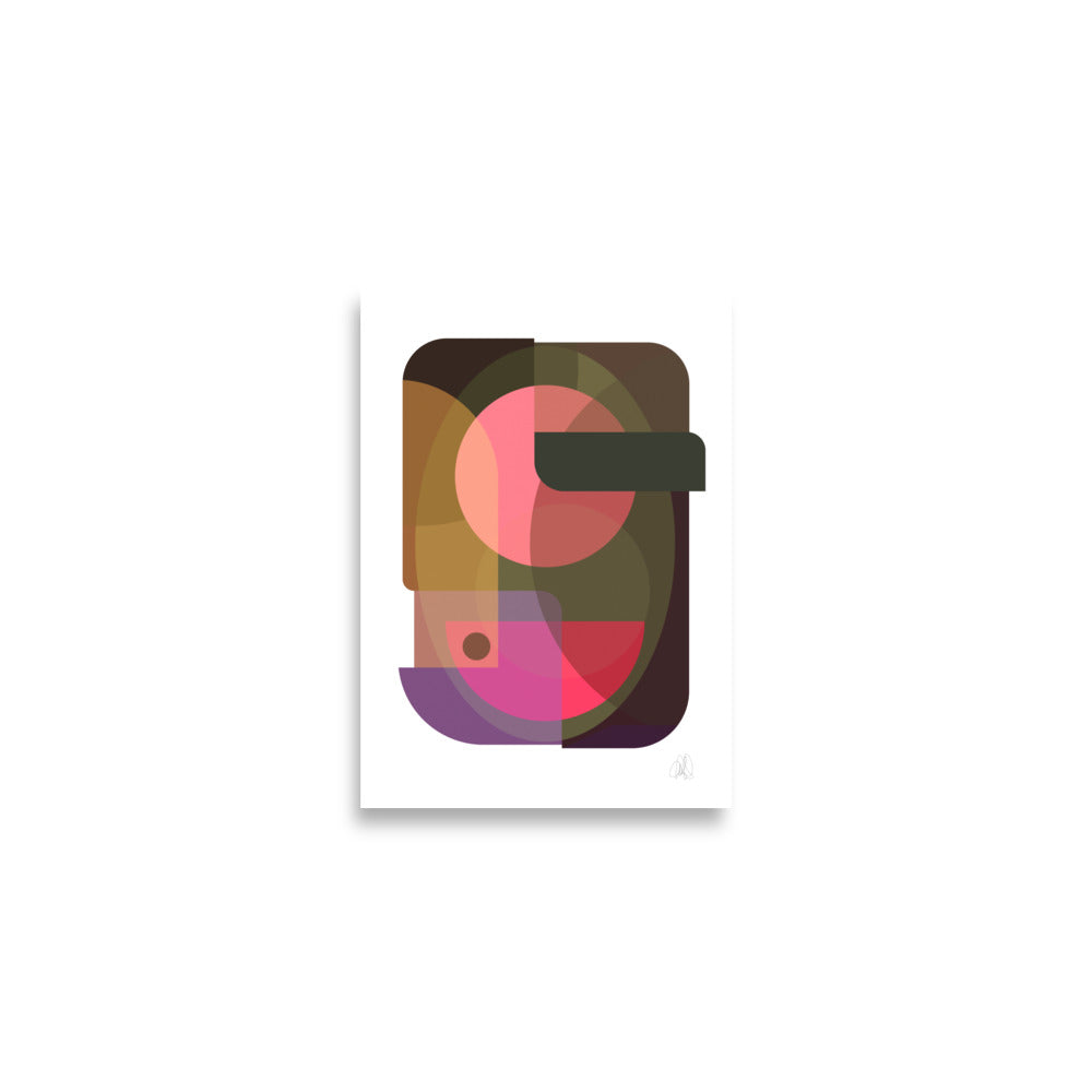 Oval Poster by Lisa Ketty, A2 print (42 × 59.4 cm)