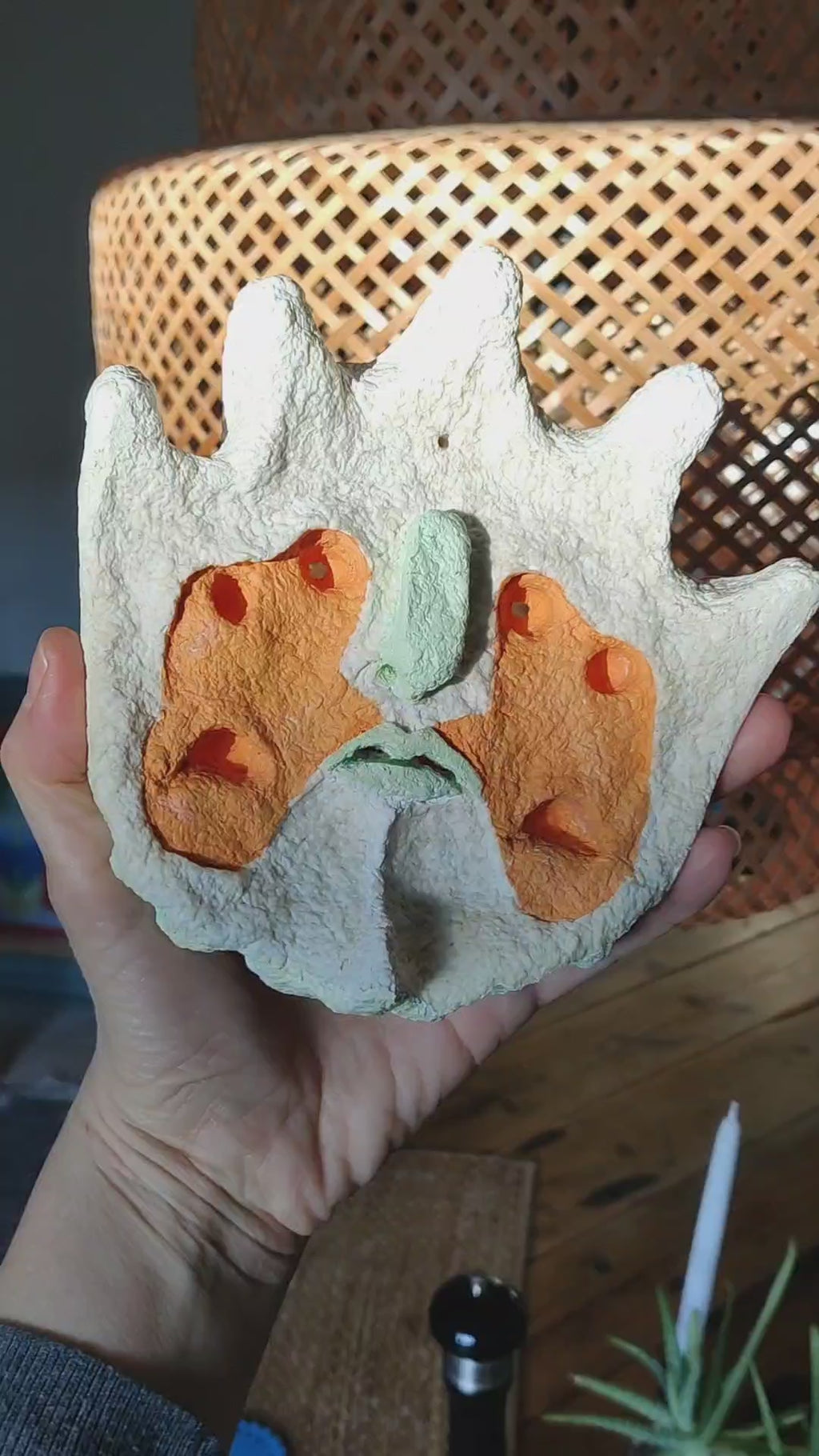 The Sun King Paper pulp wall art