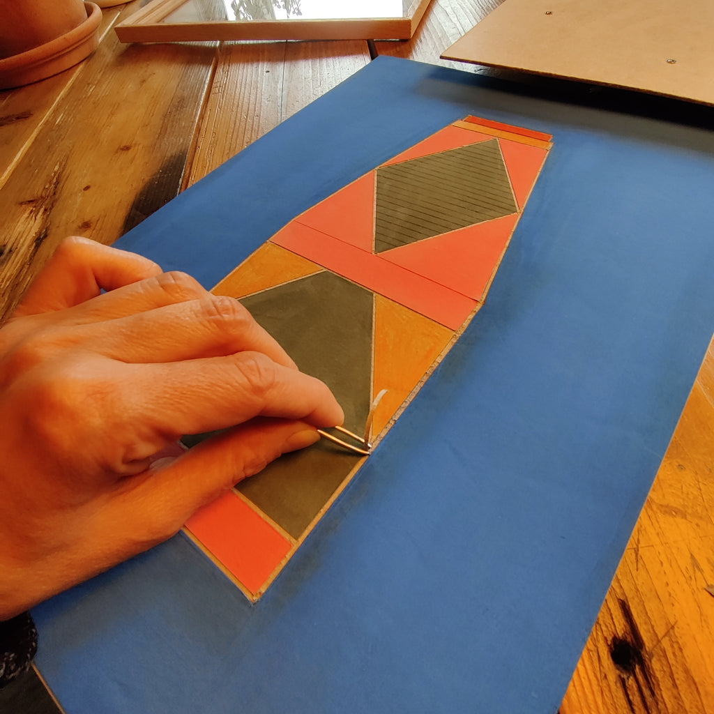 Mystical Cardboard Juice – original cardboard artwork by Lisa Ketty