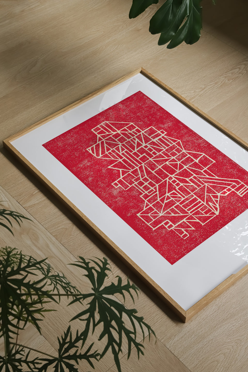 Sættekasse linoleum Poster